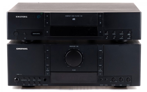 Grundig R120 CD120 Receiver CD Player Kompaktanlage schwarz
