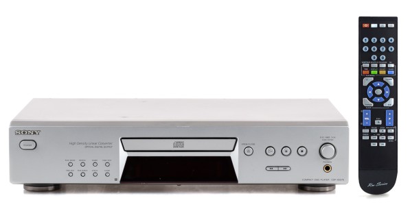 Sony CDP-XE570 CD Player silber
