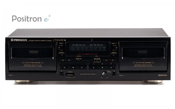 Pioneer CT-W205R Doppelkassettendeck schwarz
