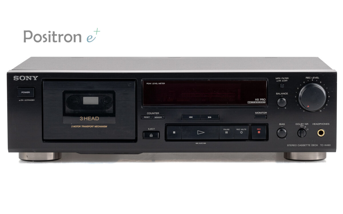 Sony TC-K490 3-head Tape Deck, 229,00