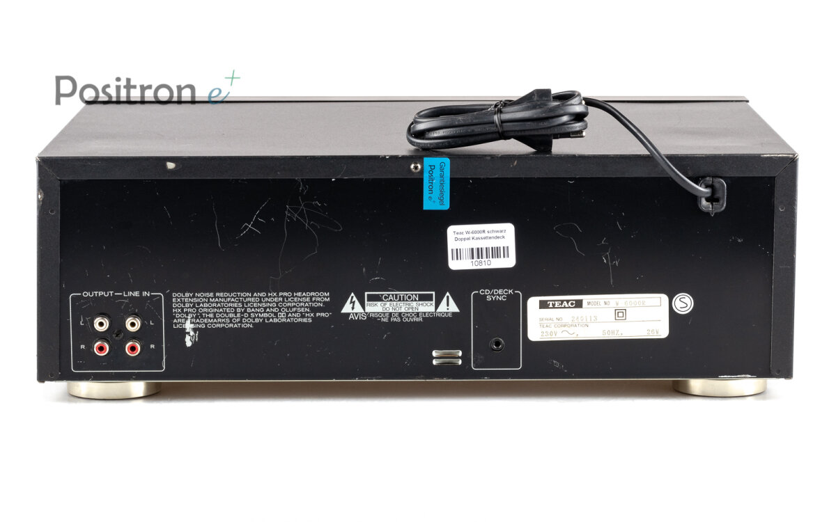 TEAC W-6000 R （1） ☆通電、録音再生OK☆TEAC ティアック W-6000R