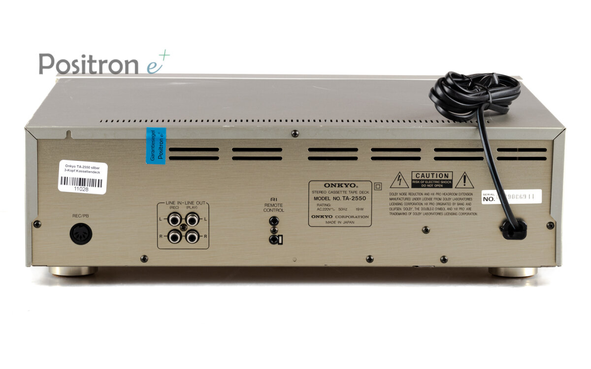 Buy Onkyo TA-2550 3-head cassette deck with 3-motors, 199,00 €
