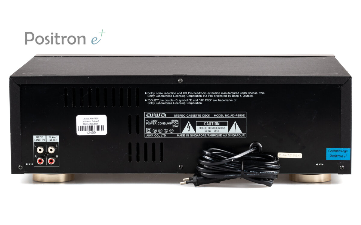 Aiwa AD-F850E 3-Kopf Kassettendeck kaufen, 239,00 €