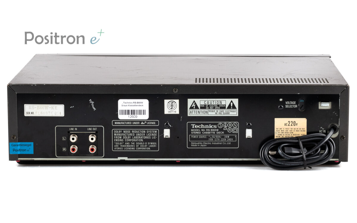 Technics RS-B66W Kassettendeck kaufen im Positron-e Shop, 229,00 €