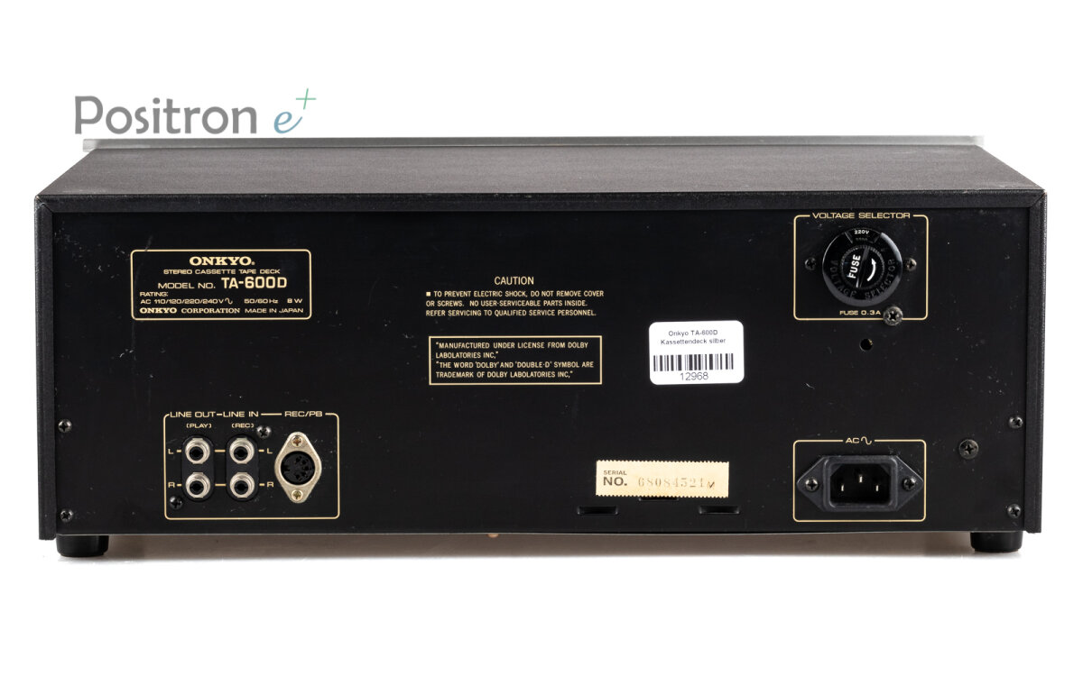 Buy Onkyo Ta-600d cassette deck in the positron-e shop, 179,00 €