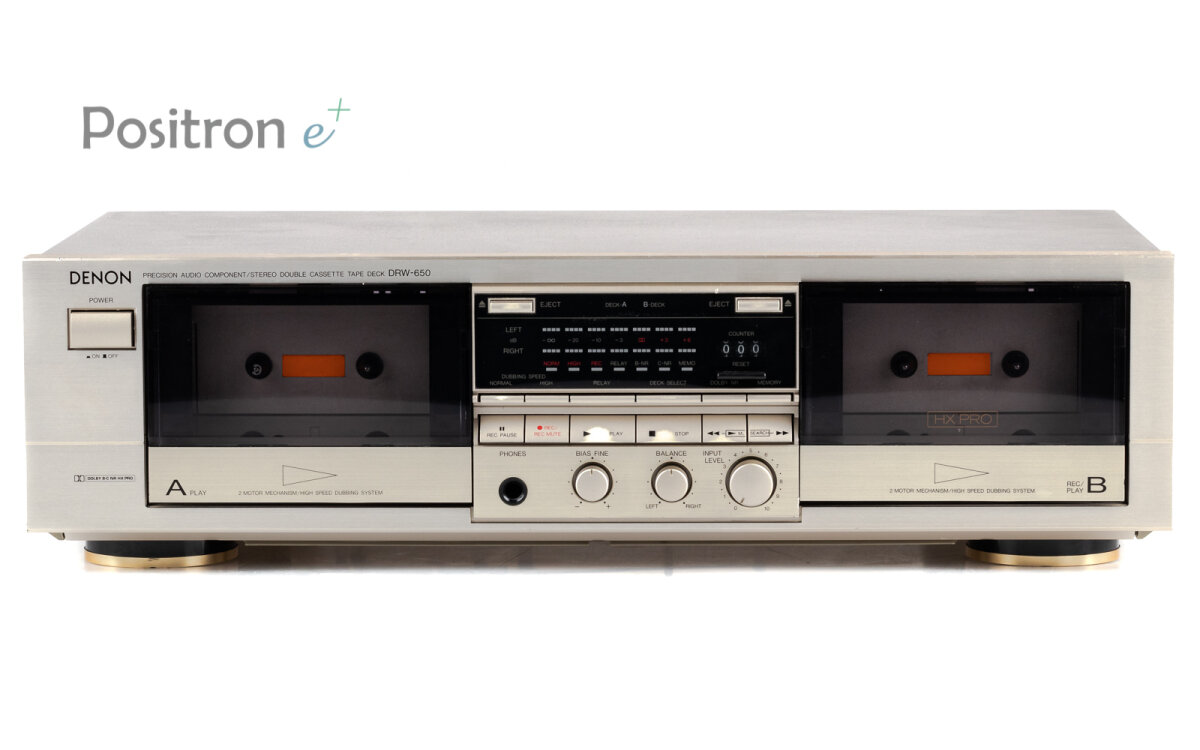 Denon R650 Buy denon DRW-650 double cassette deck in the positron e shop, 139,00