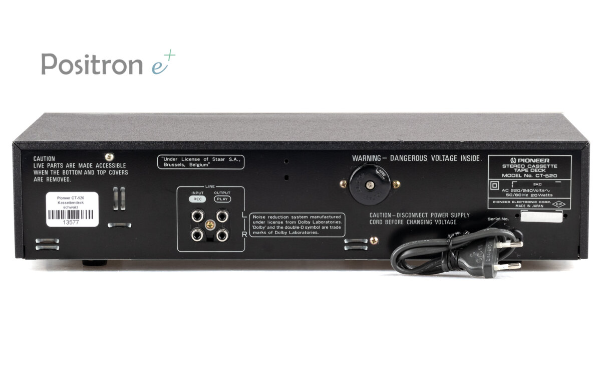Buy Pioneer CT-520 cassette deck in the positron-e shop, 229,00 €