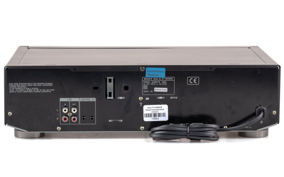 Buy Sony TC-WE805S double cassette deck | Positron-e, 279,00 €