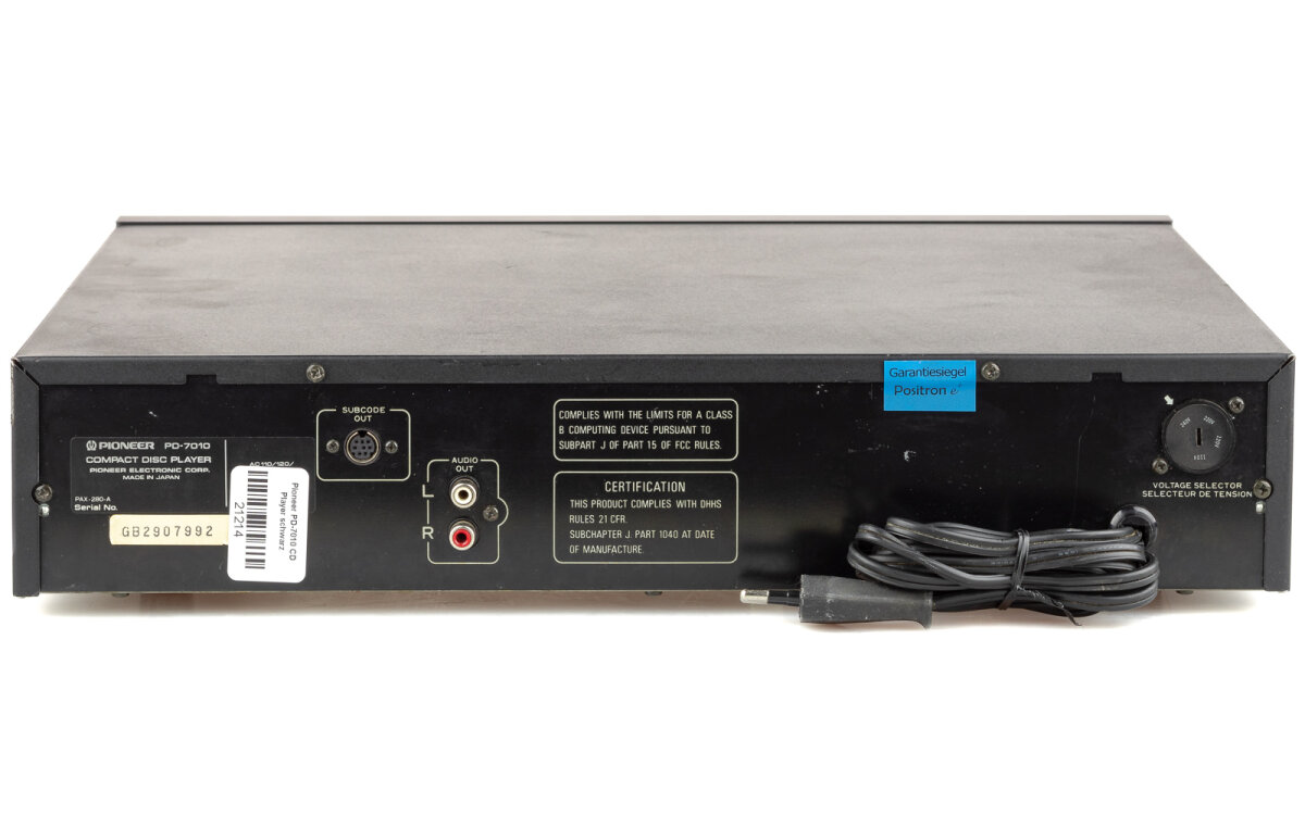 Pioneer PD-7010 CD Player, 229,00 €