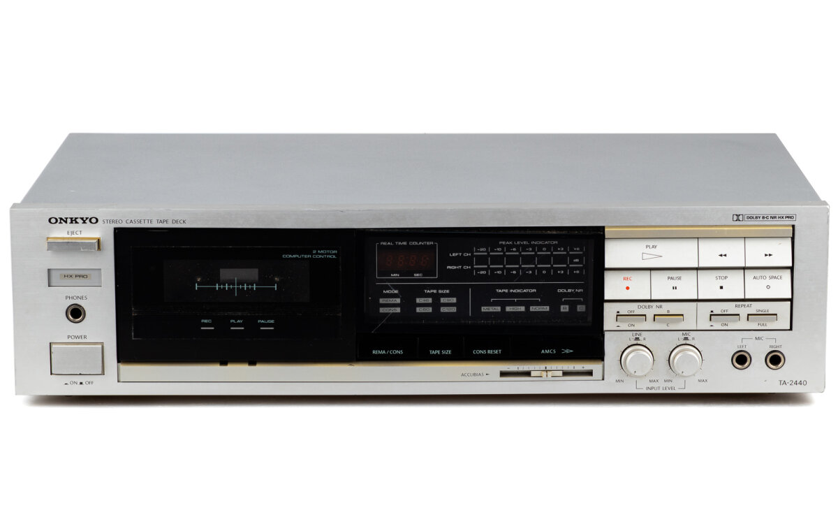 Piastra A Cassette Onkyo TA-2640 &ndash; Ricondizionata, Con Garanzia 1 Anno, Nera, Hi-Fi